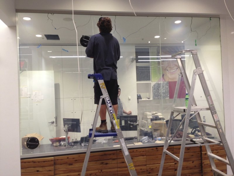 Bendigo Bank Project - Switchable Privacy Glass ON